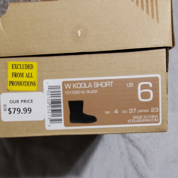 Kookaburra black boots(new in box) - Picture 2 of 5